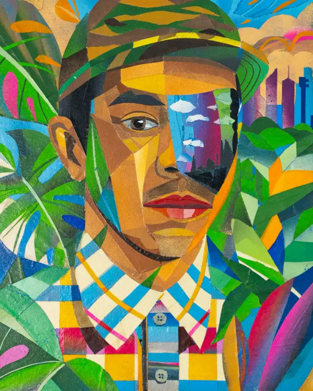 Self-Portrait, Collage by DUAL