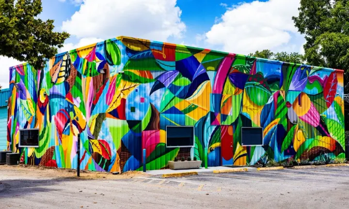 Botanical mural