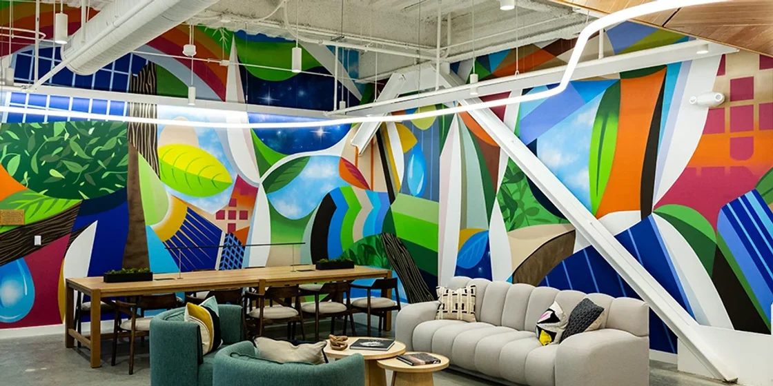 Pattern Energy mural artwork.