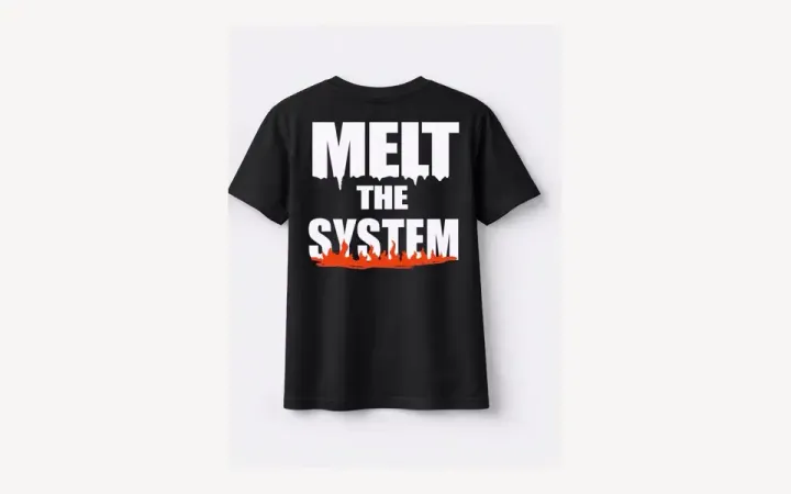 MELT THE SYSTEM Tee product image.